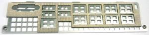 I/O shield MCP-260-00131-0N for 1U with EMI Gasket (for standard 1U chassis: SC813M, SC815, SC512 )