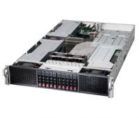 Платформа Supermicro <SYS-2027GR-TRF> - 2U, 2x LGA2011, 8x DDR3, 4x PCIe x16, 6x GPU