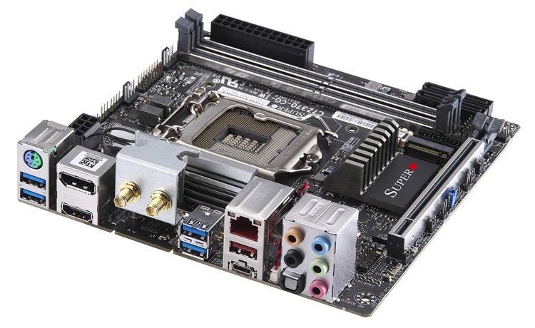 Компактная плата Supero C7Z370-CG-IW рассчитана на чипы Intel Core восьмого поколения