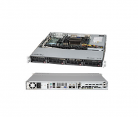 Серверная платформа Supermicro 5017R-MTF <SYS-5017R-MTF> - 1U, 2x LGA2011, 8x 3.5", 2xGbE