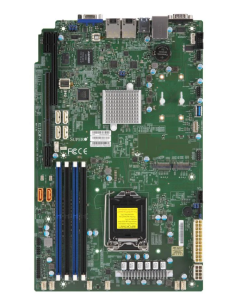 Материнская плата Supermicro X11SCW-F <X11SCW-F> - ATX, LGA1151, C246, DDR4 ECC UDIMM, 2xGbE, IPMI