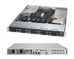 Серверная платформа Supermicro 1028R-WTR <SYS-1028R-WTR> - 1U, 2x LGA2011-3, 10x 2.5"