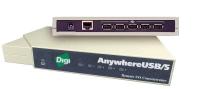 Концентратор сетевой Digi Anywhere USB 5 Gen2 Multi-host AW-USB-5M-W USB HUB Ethernet RJ45..