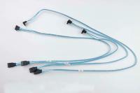 Кабель Supermicro CBL-0180L-01 KIT OF 4x SATA 70/59/48/38CM ROUND S-RA, 26AWG
