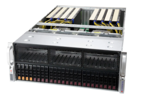 Платформа Supermicro <AS-4124GS-TNR+> - 4U, 2x AMD EPYC 7002/7003, 8x GPU