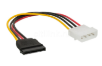 Кабель питания , переходник, MOLEX 8980 - SATA (SATA 15pin (f) - Molex 4pin (m))
