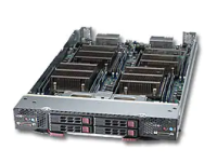 Лезвие процессорное Supermicro <SBI-7227R-T2> - 2 узла, 2xLGA2011, E5-2600 v2, DDR3, 2x1GbE