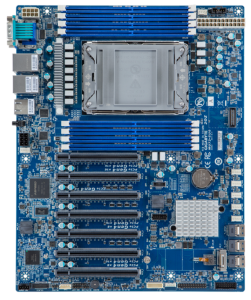 Материнская плата Gigabyte MU71-SU0 <MU71-SU0> - ATX, LGA3647, C621, DDR4 RDIMM/LRDIMM, 2xGbE, IPMI