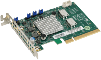 Адаптер NVMe HBA Supermicro <AOC-SLG3-2E4T> - 2 порта, PCIe 3.0 x8, LP