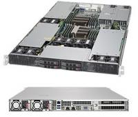 Платформа Supermicro <SYS-1028GR-TR> - 1U, 2x LGA2011, 16x DDR4, 3x GPU