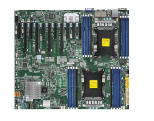 Материнская плата Supermicro X11DPX-T <X11DPX-T> - Prop, Dual LGA3647, C621, DDR4, 2x10GbE, IPMI