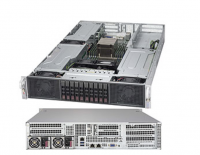 Платформа Supermicro <SYS-2028GR-TRT> - 2U, 2x LGA2011, 16x DDR4, 4x PCIe x16, GPU