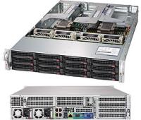 Серверная платформа Supermicro 6029U-E1CR4 <SYS-6029U-E1CR4> - 2U, 2x LGA3647, 12x 3.5", 4xGbE, NEW