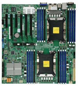 Материнская плата Supermicro X11DPI-NT <X11DPI-NT> - E-ATX, Dual LGA3647, C622, DDR4, 2x10GbE, IPMI