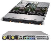 Серверная платформа Supermicro 6019U-TN4R4T <SYS-6019U-TN4R4T> - 1U, 2x LGA3647, 4x 3.5", 4x10GbE